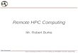 Remote HPC Computing