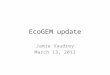 EcoGEM  update
