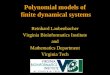 Polynomial models of  finite dynamical systems