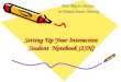 Setting Up Your Interactive Student  Notebook (ISN)