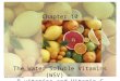 Chapter 10 The Water Soluble Vitamins (WSV) –  B vitamins and Vitamin C