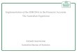 Implementation of the 2008 SNA in the Financial Accounts  The Australian Experience