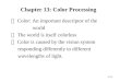 Chapter 13: Color Processing