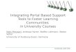 Integrating Portal Based Support Tools to Foster Learning Communities  in University Courses