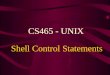 Shell Control Statements