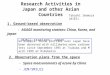 Research Activities in Japan and other Asian Countries
