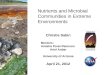 Nutrients and Microbial Communities in Extreme Environments