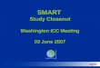 SMART Study Closeout Washington ICC Meeting 03 June 2007