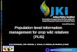 Population level information  management for crop wild relatives (PLIS)