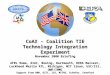 CoAX – Coalition TIE Technology Integration Experiment November 2000 Briefing