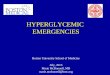 HYPERGLYCEMIC  EMERGENCIES