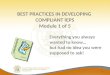 BEST PRACTICES IN DEVELOPING  COMPLIANT IEPS Module 1 of 5