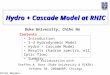 Hydro + Cascade Model at RHIC