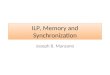 ILP, Memory and Synchronization
