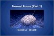 Normal Forms (Part 1)