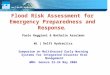 Flood Risk Assessment for Emergency Preparedness and Response 