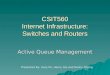 CSIT560 Internet Infrastructure: Switches and Routers