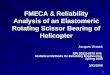 FMECA & Reliability Analysis of an Elastomeric Rotating Scissor Bearing of Helicopter