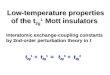 Low-temperature properties   of the t 2g 1   Mott insulators
