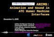 CARE-INO ANIMS: Animation and Sound in ATC Human Machine Interfaces