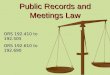 Public Records and Meetings Law