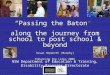 “Passing the Baton”  along the journey from school to post school & beyond Susan Hepworth (Murphy)