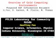 PTLIU Laboratory for Community Grids Geoffrey Fox Computer Science, Informatics, Physics