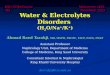 Water & Electrolytes Disorders  (H 2 O/Na + /K + )