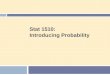 Stat 1510: Introducing Probability