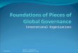 Foundations of Pieces of Global Governance
