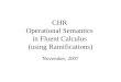 CHR  Operational Semantics  in Fluent Calculus  (using Ramifications)