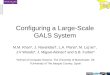 Configuring a Large-Scale GALS System