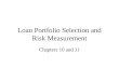 Loan Portfolio Selection and Risk Measurement
