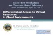 Differentiated Access to Virtual Resources  in Cloud Environments