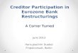 Creditor Participation in Eurozone Bank Restructurings A Corner Turned