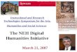 Instructional and Research Technologies Symposium for the Arts, Humanities and Social Sciences