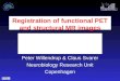 Registration of functional PET and structural MR images