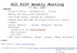 AGS RSVP Weekly Meeting 17 Mar 2005