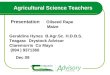 Agricultural Science Teachers