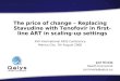 The price of change – Replacing Stavudine with Tenofovir in first-line ART in scaling-up settings