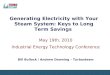 Generating Electricity with Your Steam System: Keys to Long Term Savings