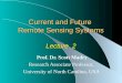 Current and Future  Remote Sensing Systems Lecture  2
