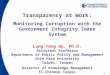 Transparency at Work: Monitoring Corruption with the Government Integrity Index System