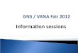 GNS / VANA Fair 2012