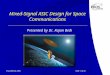 Mixed-Signal ASIC Design for Space Communications