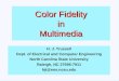 Color Fidelity in Multimedia