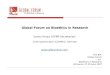 Global Forum on Bioethics in Research Sandra Realpe  (GFBR-Secretariat)