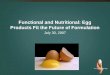 Functional and Nutritional: Egg Products Fit the Future of Formulation