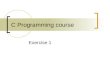 C Programming course