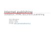 Internet publishing validation, HTML document publishing